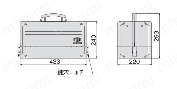 BX331 | ツールケース BX331 | TONE | ミスミ | 369-8009