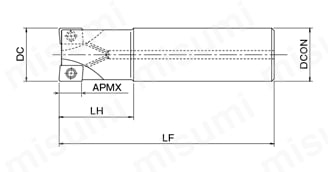 ZDKT11T304FR-NM-CK010 | フェニックスシリーズ肩削り用PSEチップ