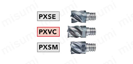 フェニックスシリーズヘッド交換式エンドミル多刃ボールタイプ PXM