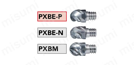 フェニックスシリーズヘッド交換式エンドミル3枚刃ボールタイプ PXM PXBE 選定サポート7