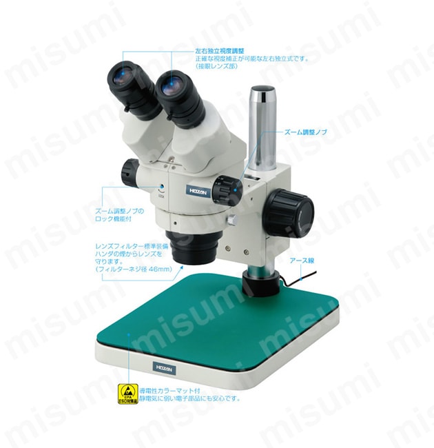 実体顕微鏡（ズーム型） L-46 ホーザン MISUMI(ミスミ)