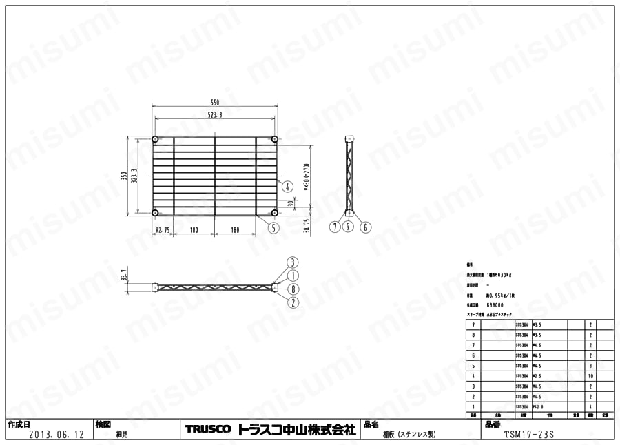 SUSメッシュ棚用追加棚 | トラスコ中山 | MISUMI(ミスミ) SUSメッシュ棚用追加棚 | トラスコ中山 | MISUMI(ミスミ)