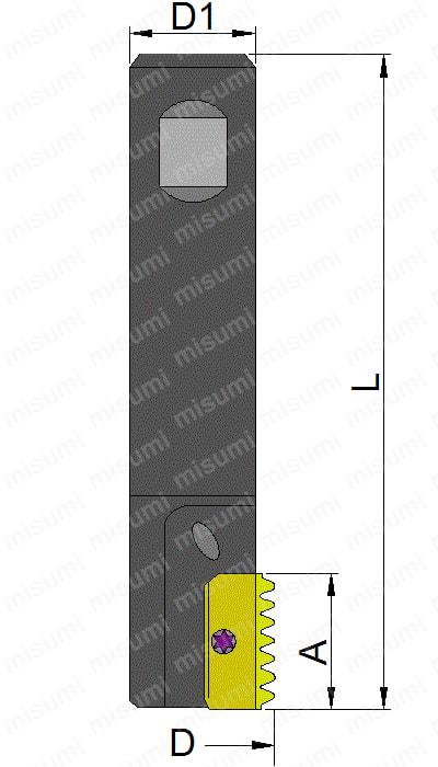 ロングシャンクミルスレッドツールホルダー | カーメックス | MISUMI(ミスミ)