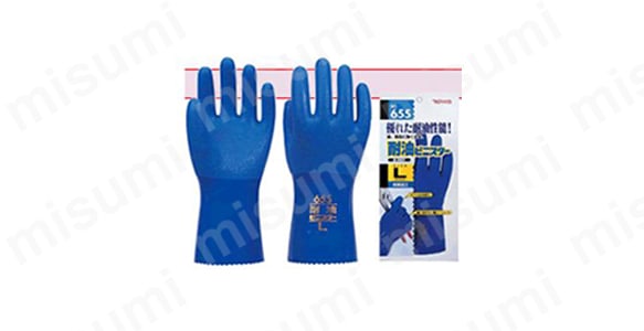 655-2L | 塩化ビニール手袋 耐油ビニスター （抗菌防臭加工） | 東和