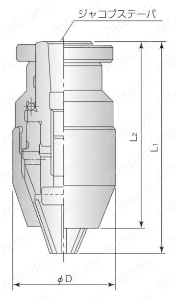 LC13-S キーレスドリルチャック 精密級（シルバー） ユキワ精工 MISUMI(ミスミ)