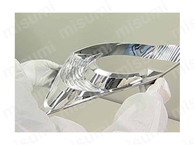 縫製手袋の手のひらに特殊ポリウレタンをコーティング。複数回の洗浄でも発塵量の変化が少なく、低発塵性に優れている。 イオンコンタミネーション（イオン性不純物）が少ない。