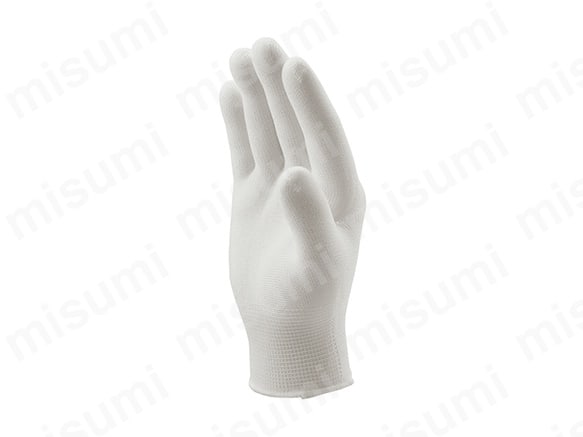 手袋前面 長繊維を使うことで、糸くずやホコリの発生を抑える。