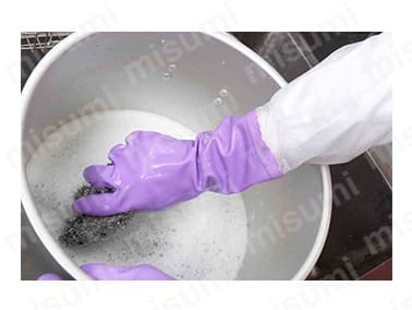 傷つきやすい指先はダブルコートを施し、強度を向上