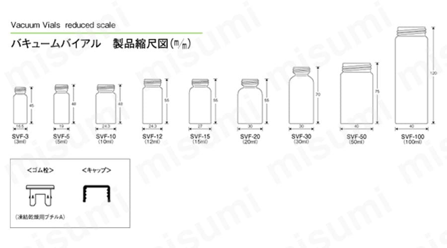 NEGバキュームバイアル SVF NEG(日電理化硝子) バイアル瓶