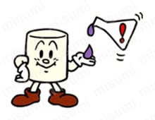 安定した分子構造をもっているため、ほとんどの工業薬品や溶剤にもおかされることがない。