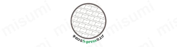 手のひらS-press仕上げ。