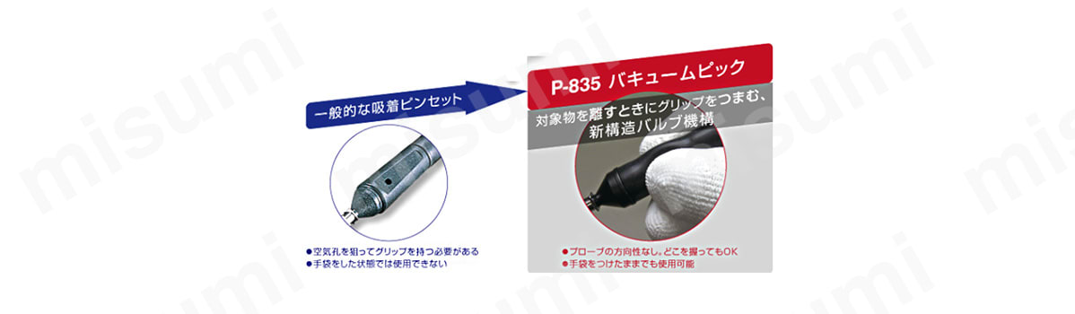 バキュームピック P-835 ホーザン MISUMI(ミスミ)