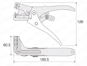 VVFストリッパー P-929 外形図01