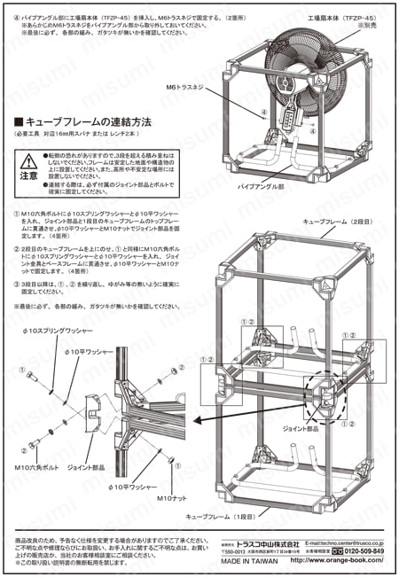 全閉式工場扇 ゼフィール キューブタイプ Style6 | トラスコ中山