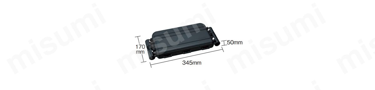weego こまわり君 兼用ハンドル取付収納ケースの寸法図