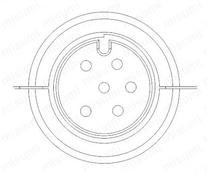 コントローラー一体型スクリューカウンター BN-200・500シリーズ用  外形図_コネクター形状