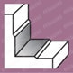 超硬4枚刃／6枚刃高硬度用エンドミル 45° E166TX 加工形態2