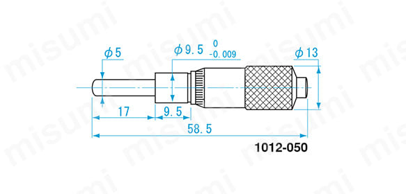 1012-050 | マイクロメータヘッド 測定範囲0～13mm | 新潟精機（SK