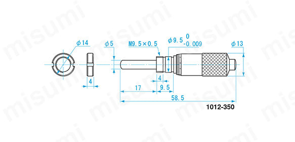 マイクロメータヘッド 測定範囲0～13mm | 新潟精機（SK） | MISUMI(ミスミ)