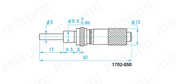 新潟精機 1702-350 マイクロメータヘッド 測定範囲：0-13mm-