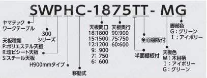 ワークテーブル300シリーズ 移動式（H740mm）SWPC・SWRC・SWSC | 山金