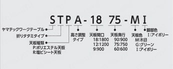 STPA-1860-MI | ワークテーブル 折りタタミ高さ調整タイプ 均等荷重