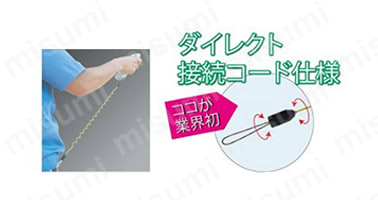 直接取付け可能。ダイレクト接続コード仕様。