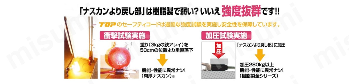 衝撃、加圧試験実施