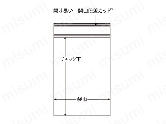 GPI-4 | チャック付ポリ袋 ユニパックGP | セイニチ | ミスミ | 584-3171