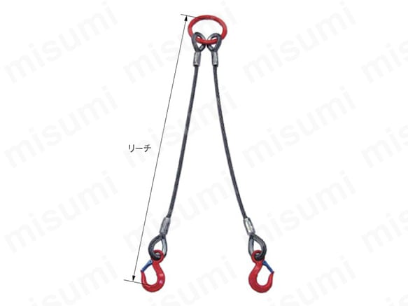 スリングセット（ワイヤタイプ） 2本吊