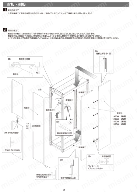 中量ボルトレス棚 TUG型 用壁付け金具 | トラスコ中山 | MISUMI(ミスミ)