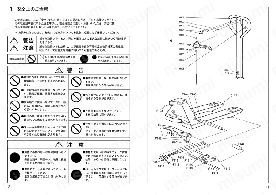 ハンドパレットトラック（超低床式） スリムタイプ 使用例2