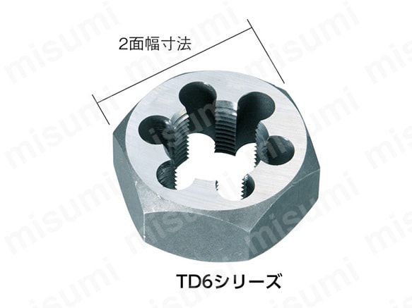 選ぶなら TRUSCO 六角サラエナットダイス 並目 M42x4.5 TD6-42X4.5