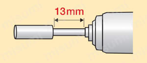 研磨用ゴム砥石 軸径2.34mm 注意事項関連画像