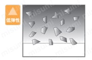 研磨用ゴム砥石 軸径3.0mm 弾性比較5