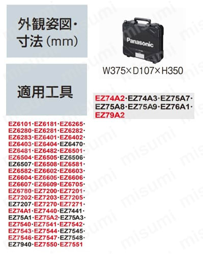 EZ9646 | ケース | Panasonic | ミスミ | 733-8759