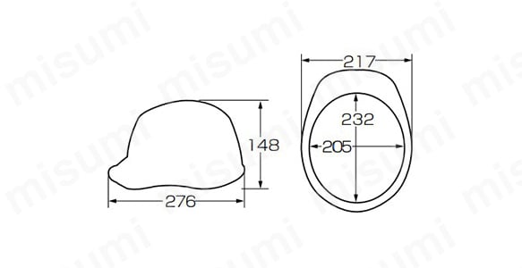 FRP樹脂製ヘルメットSF-1V型（アメリカンタイプ・通気孔付・衝撃吸収ライナー付）:関連画像