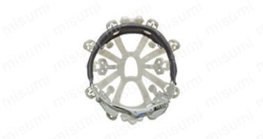 FRP樹脂製ヘルメット エアライト（シールド面付・衝撃吸収ライナー付） ST-101J-SH-EPA:関連画像