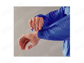 傷つけ防止：ベルクロ仕様／各部位の調節はベルクロ仕様にしているため、突起物による傷つけの心配がない。