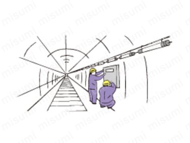 仮設トンネル、地下道で