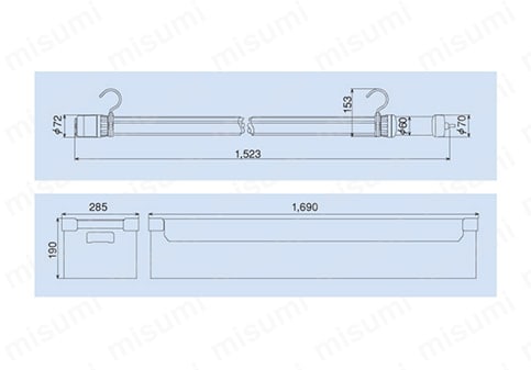 LXWX-10S 防災用LEDフローレンライトセット（屋外用） 19W1灯 | ハタヤ