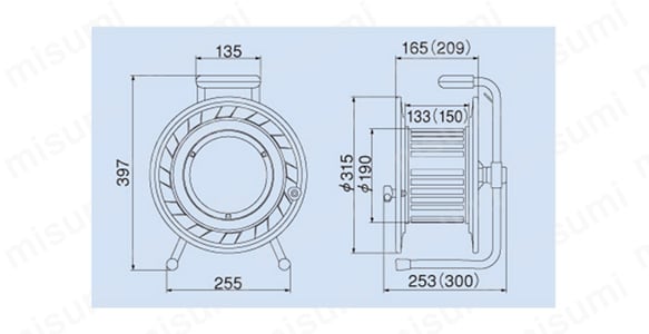 BR-302ML外形図