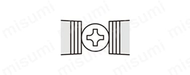 一般的なラジオペンチ ヨコ溝しかついていないので、ネジを掴んでも滑ってしまい回すことができない。