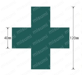 ヘルメット用ステッカー 外形図