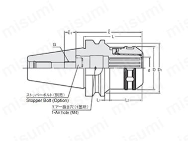 NT Tool BT50-CT20SA-90 ミリングチャック CT・A タイトロック ミーリングチャック BT BT30 | NTツール