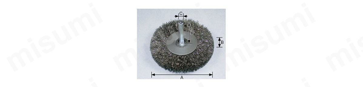 ステンレス 軸付ホイールブラシ | 柳瀬 | MISUMI(ミスミ)