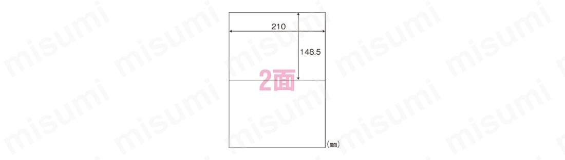 WP00201 ワールドプライスラベル 2面 500シート入 東洋印刷 MISUMI(ミスミ)