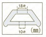 1000mm ホームストッパー  外形図