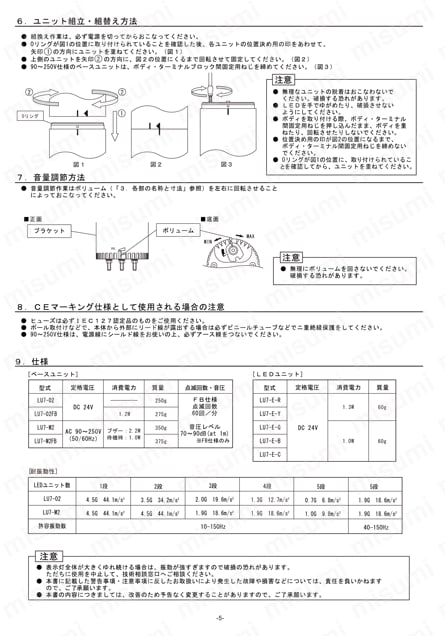 DC24V [LED信号灯用]ベースユニット