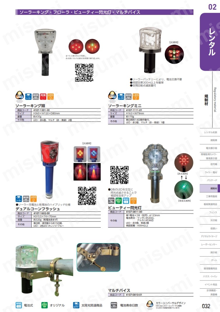 ソーラーキングミニ 10個【ソーラー点滅灯 ソーラーLED工事灯 工事保安